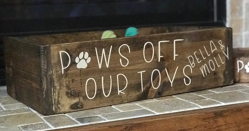 distressed toy box