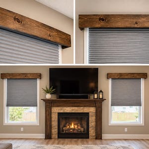 Rustic Farmhouse Wood Valance Cornice, Wood Window Valance, Wood Pelmet Box, Curtain Box