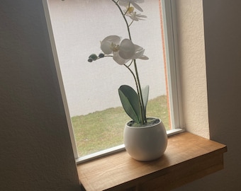 Rustic Farmhouse Wood Window Sill Shelf for Plants and Herbs, Windowsill, Cat Shelf, Window Extender