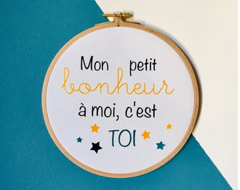 Frame Drum Mi pequeña felicidad al mes, eres tú