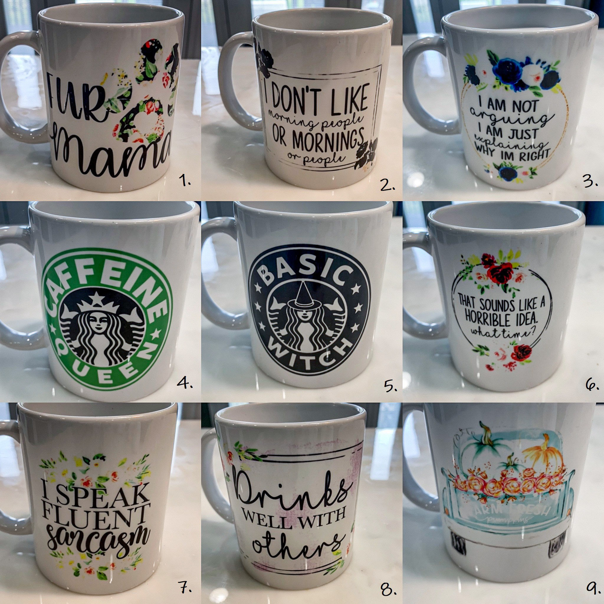 Sublimated Coffee Mugs Etsy