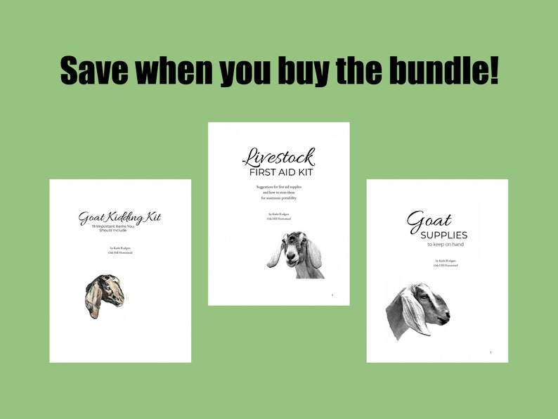 Goat Printables Bundle 3 Printables for Your Goat Binder or - Etsy