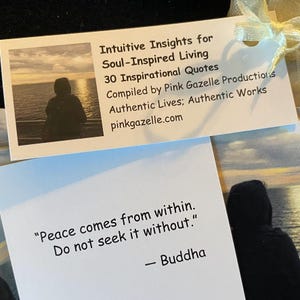 Cartes de citations inspirées de l'âme - Lot de 30 - Affirmations quotidiennes d'Intuitive Insights