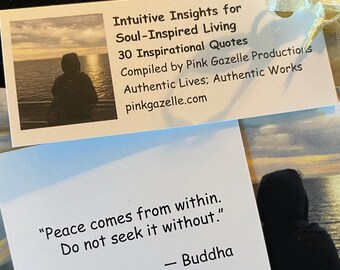 Soul Inspired Quote Cards - Set of 30 - Intuitive Insights Daily Affirmations
