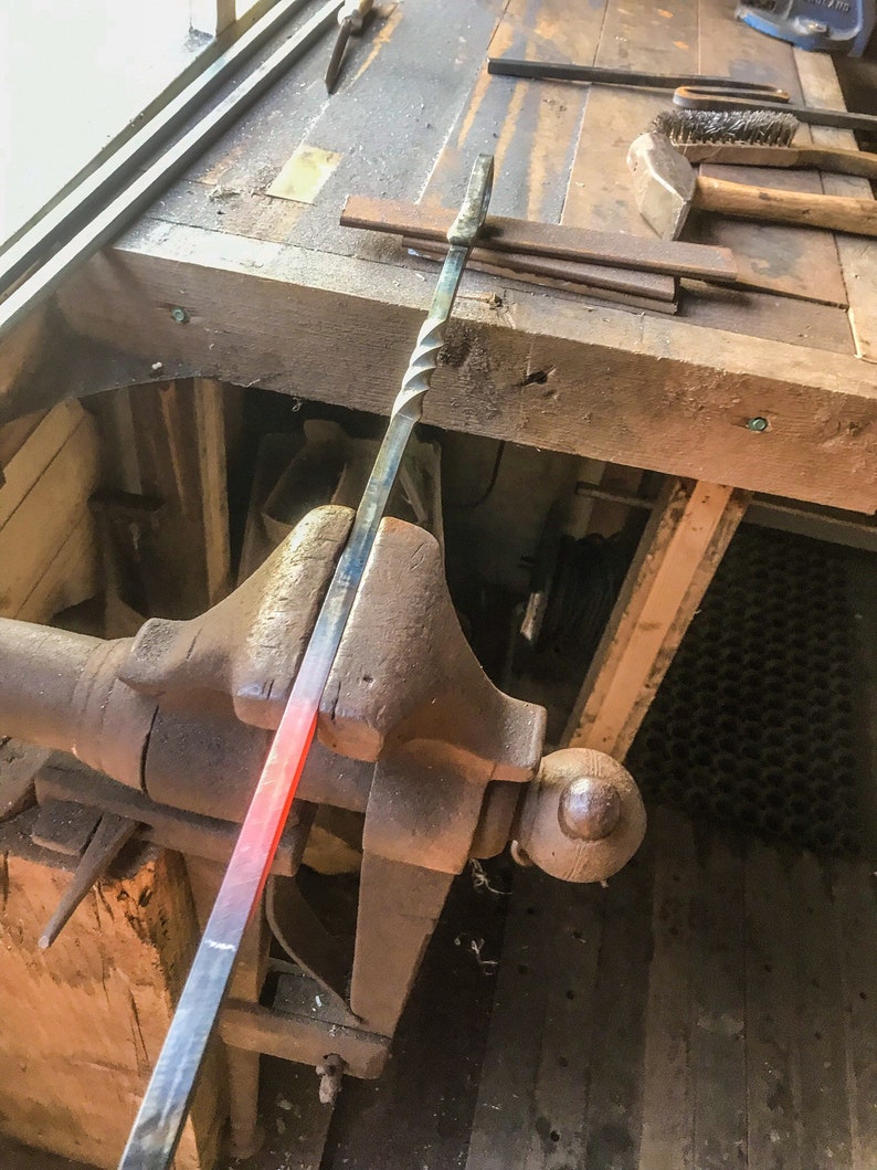 Extra Long Fire Pit Poker Blacksmith Etsy Canada