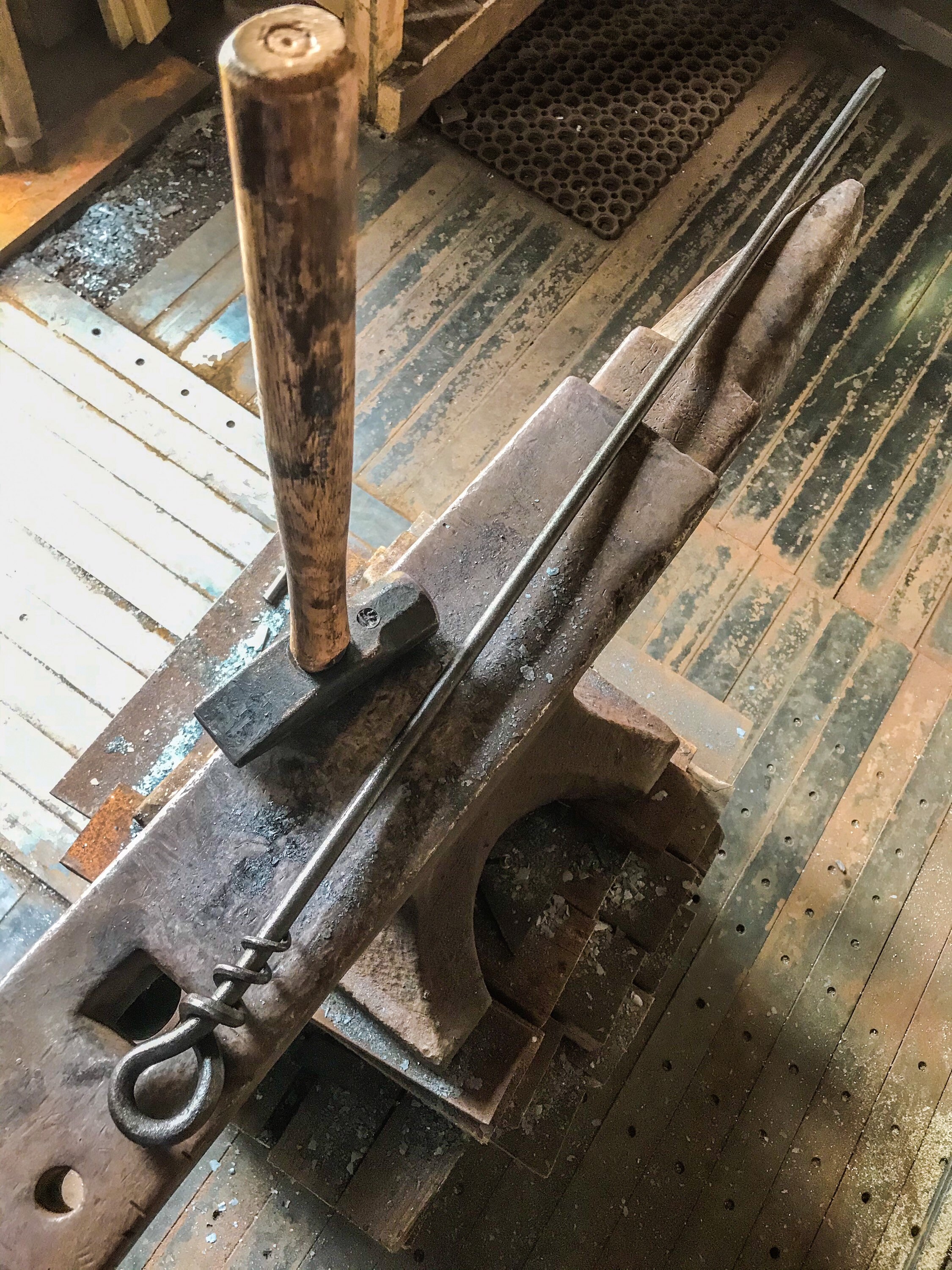 Extra Long Fire Poker Blacksmith Made Fire Pit Etsy