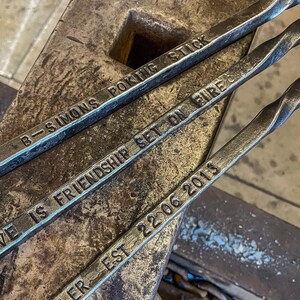 Fire Poker Hand Forged – Personalised Fireplace Tool Iron