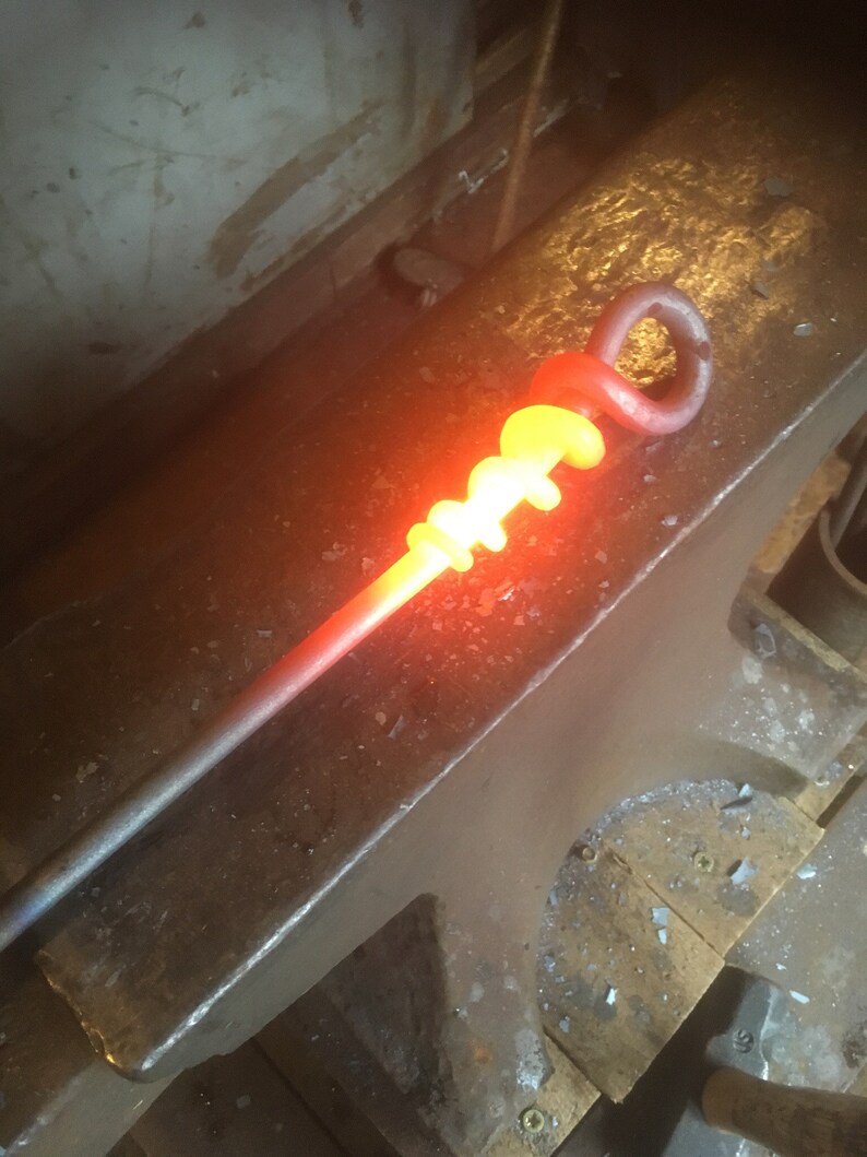 Fire Pit Blacksmith Made Extra Long Fire Poker Set Etsy