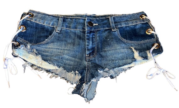 Buy LOSA Low Waist Shorts Mini Hot Pants Jeans Micro Sports Denim Beach  Casual Lady S at Amazon.in