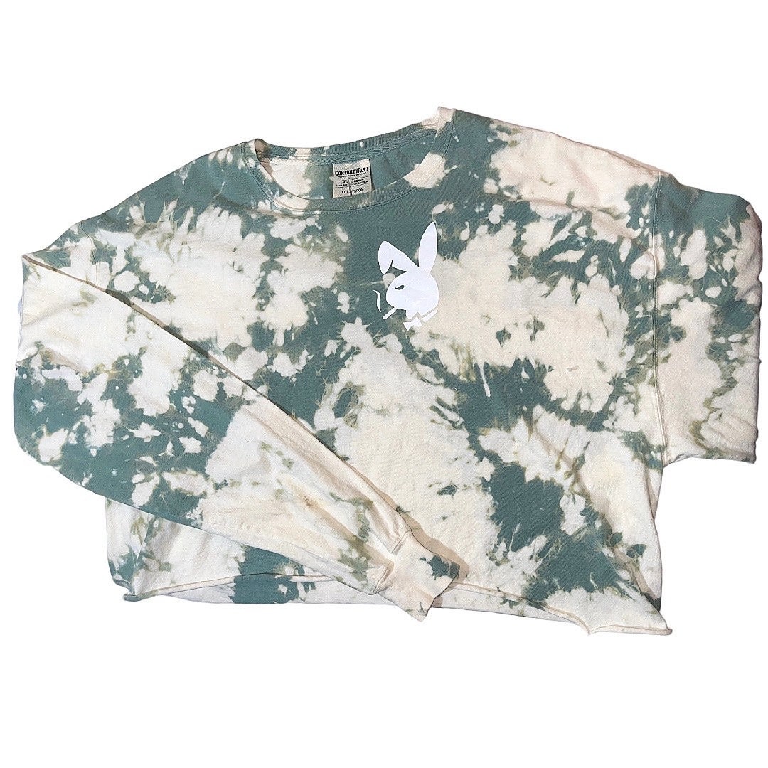 Raquel Allegra Basic Tee Army Camo Tie Dye