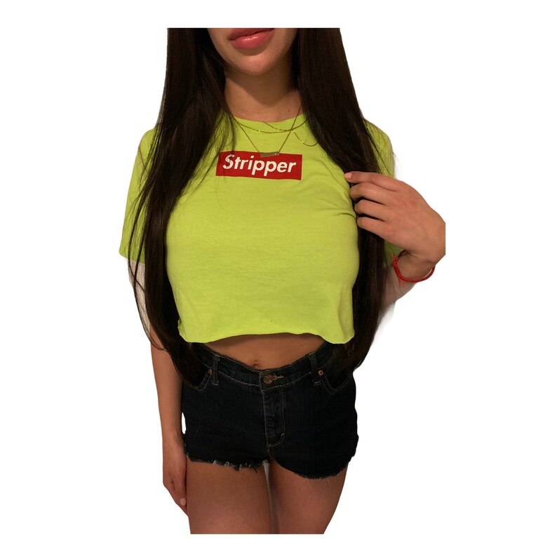 women's supreme crop top