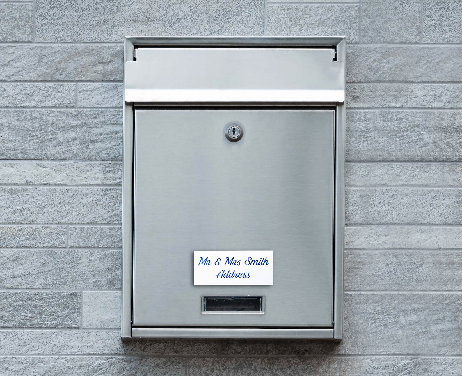 Personalized Name Plate for Mailbox, Custom Engraved Name Plaques