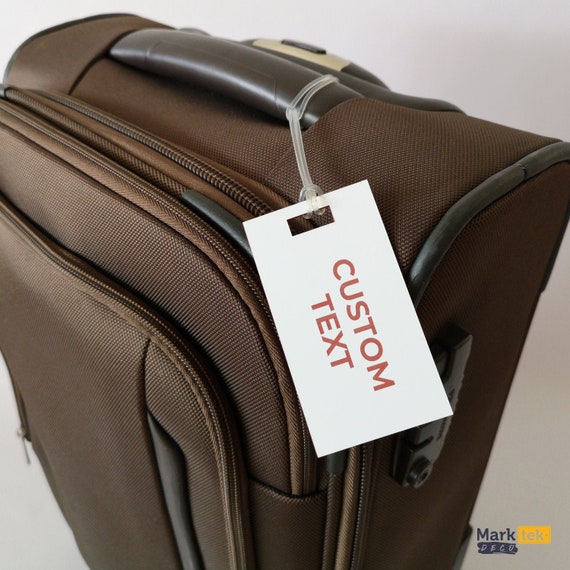 Borse e borsette Valigie e accessori da viaggio Etichette per valigie Etichette per bagagli personalizzate 