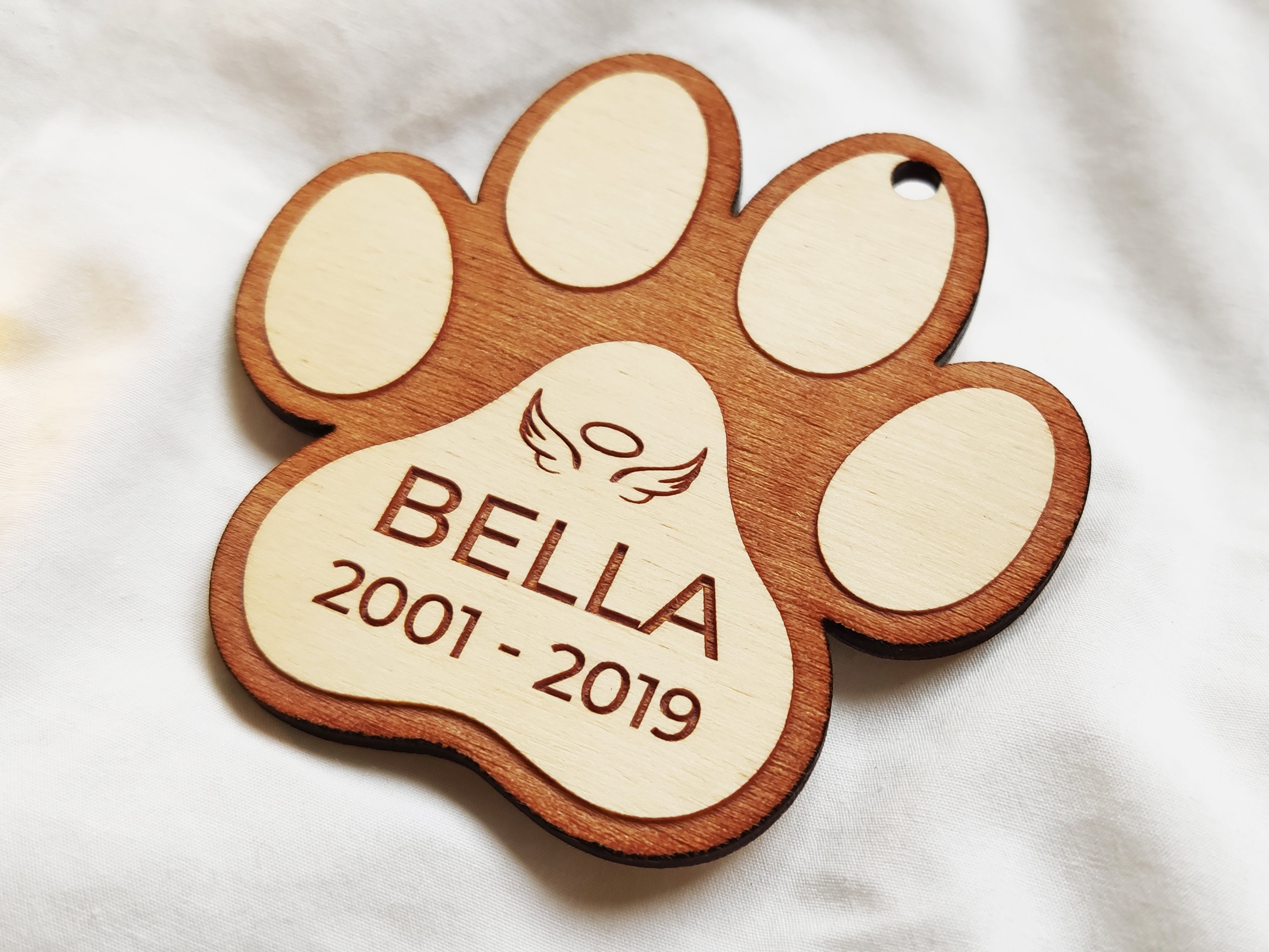 Pet Memorial Ornament, Dog Sympathy Gift, Cat Memory Ornament, Pet ...