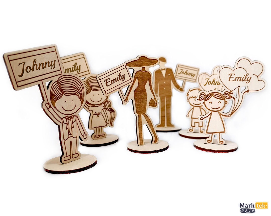 Place Cards Wedding Place Cards Custom Laser Cut Names Place Setting