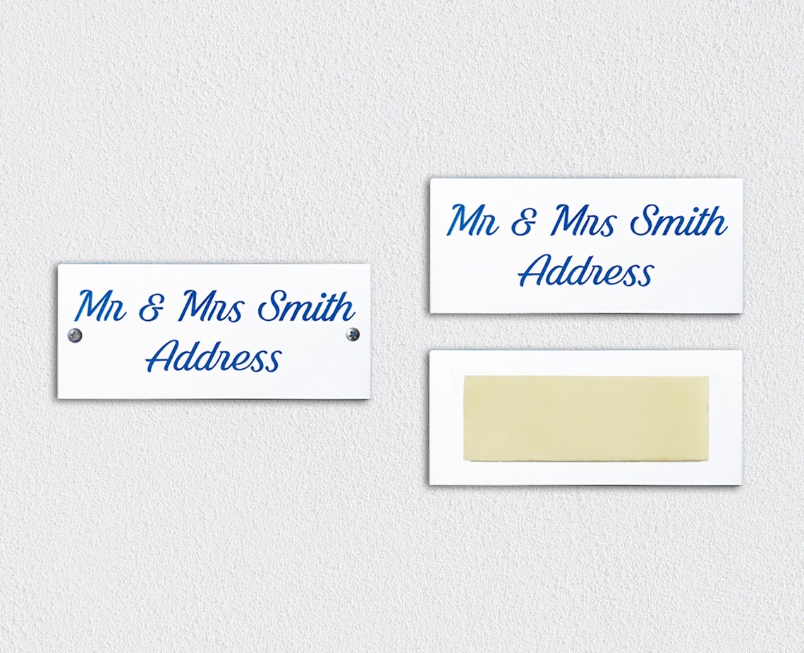 Personalized Name Plate for Mailbox Custom Engraved Name Etsy