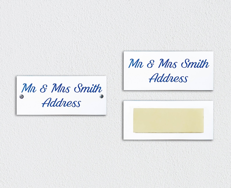 Personalized Name Plate for Mailbox Custom engraved name Etsy