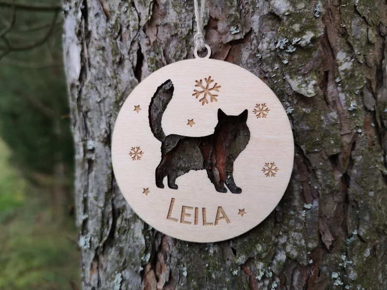 Cat Christmas Ornaments Personalized 