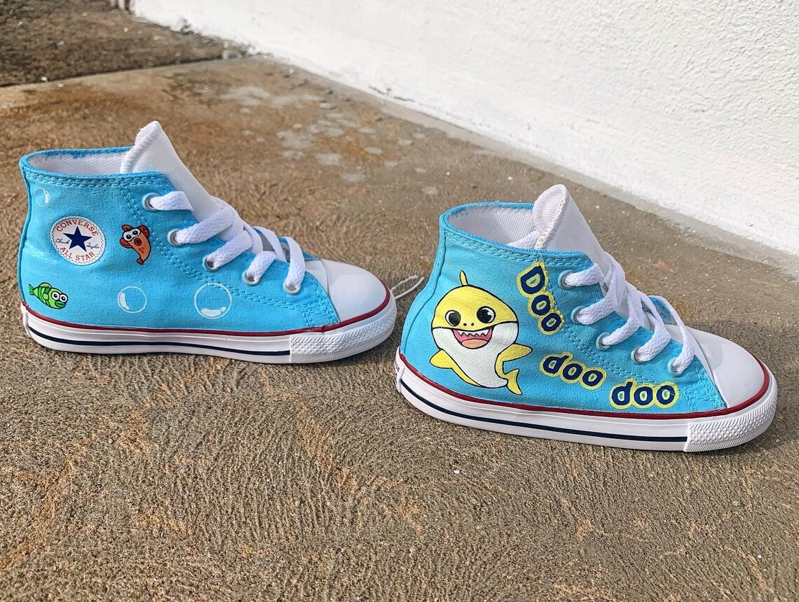 Kids shark converse Clearance