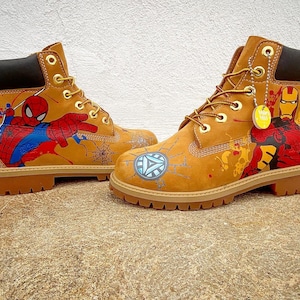 Superhero Custom Men’s Timberland Boots