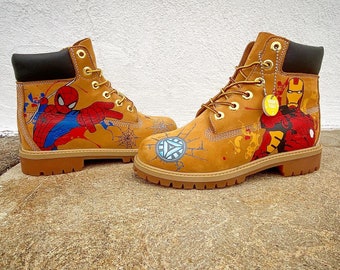 Superhero Custom Men’s Timberland Boots
