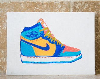 Nike peinte | Etsy