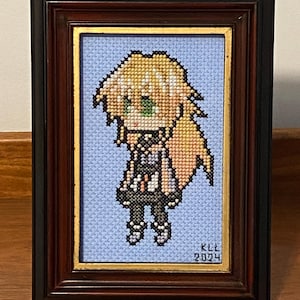 Sora von Sora / 100% Orange Juice: Gerahmter Kreuzstich