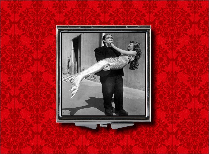 Dracula Frankenstein Mummy klassieke Monster Horror film Vintage Vinyl Checkbook Cover houder Tassen & portemonnees Portemonnees & Geldclips Chequeboekhoezen 