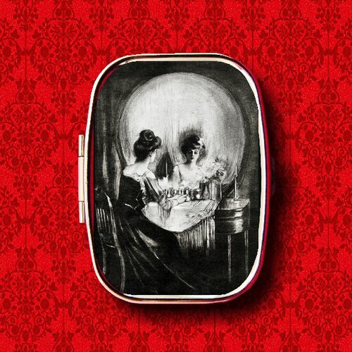 thumbnail image 2 of Skull Optical Illusion Photo Print – 'All Is Vanity' Victorian Lady Art – 8.5x11 – Unframed 2 of 5