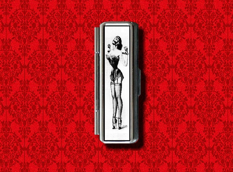 Dominatrix Bondage Fetish Corset Lady Woman Pin Up Girl Trinket Stash…