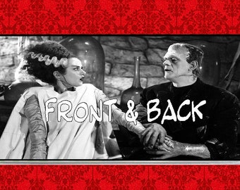 Bride of Frankenstein Horror Movie Vinyl Checkbook Cover Holder