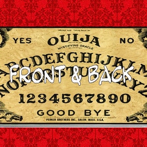 Ouija Board Seance Fortune Telling Game Paranormal Psychic Medium Vintage Vinyl Checkbook Cover Holder