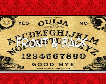 Ouija Board Seance Fortune Telling Game Paranormal Psychic Medium Vintage Vinyl Checkbook Cover Holder