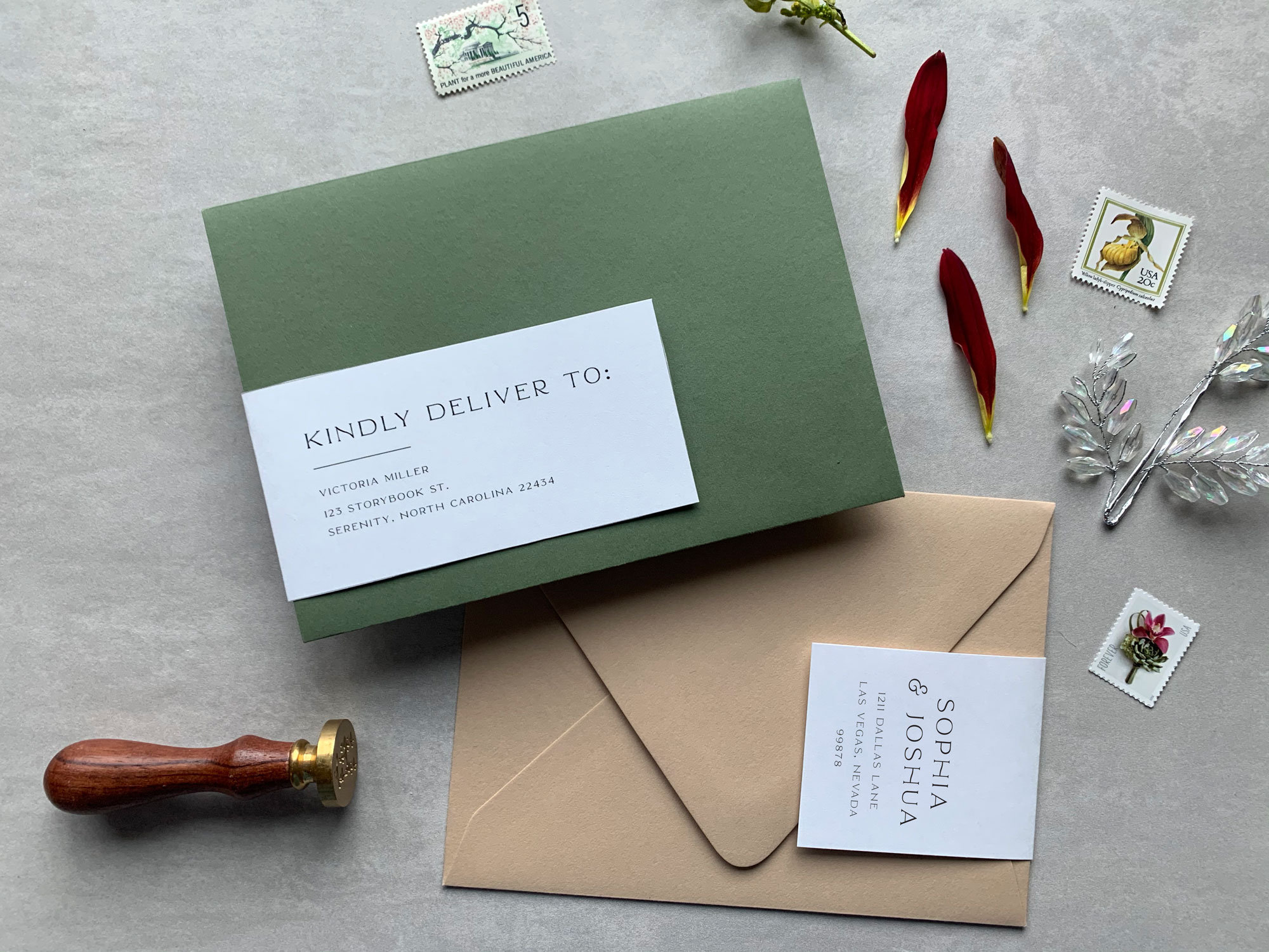 Wrap Around Wedding Invitation Guest Address Sticker Labels Etsy