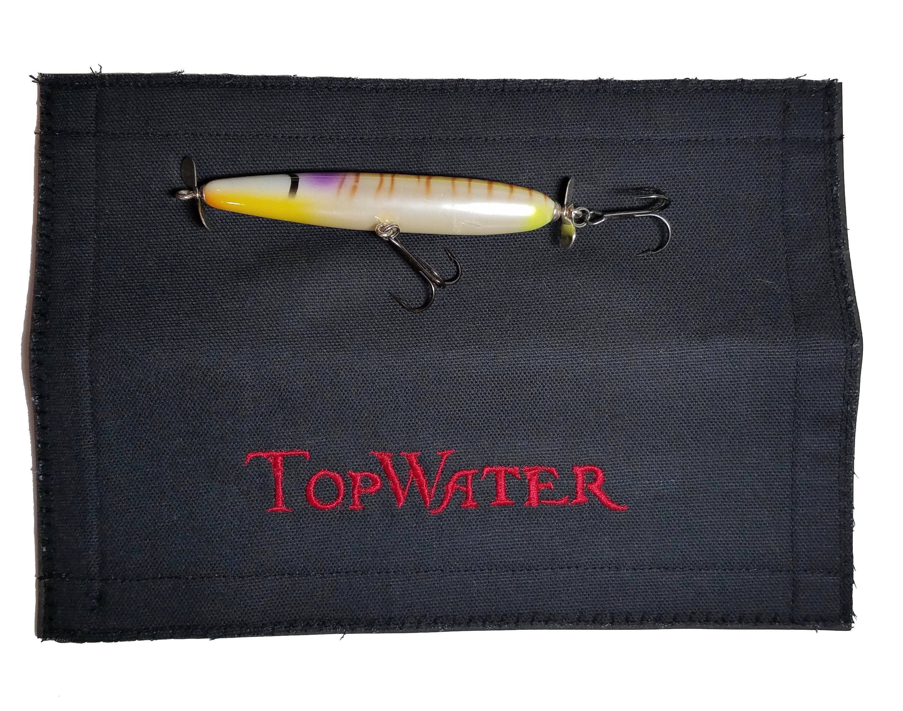 Top Water Fishing Lure Wrap 10 X 3.5 Cover Black Etsy UK