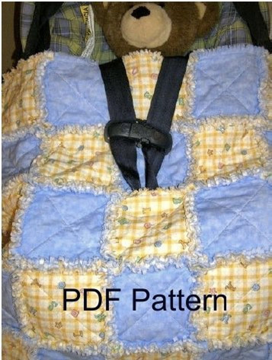 Stroller Rag Quilt Pattern for Infant Baby Toddler Reborn Etsy