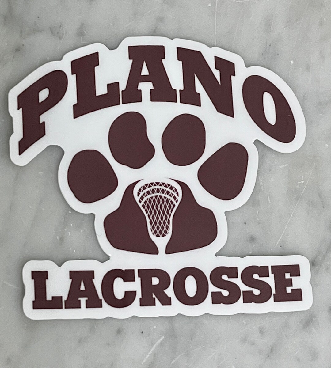 Plano Lacrosse 3x3 Decal Etsy