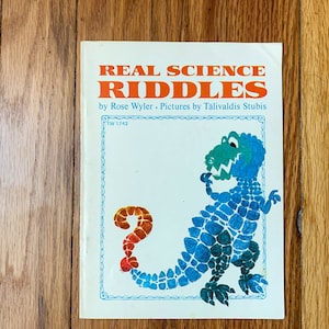 Vintage 1971 Scholastic Real Science Riddles Children's Riddle Joke Kid's Book