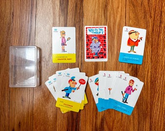 Vintage 1966 Western Publishing Whitman Who Is The Thief? Card Game COMPLETE