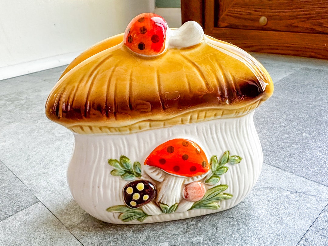 Vintage 1976 Merry Mushroom Sears Roebuck Co Napkin Holder Etsy