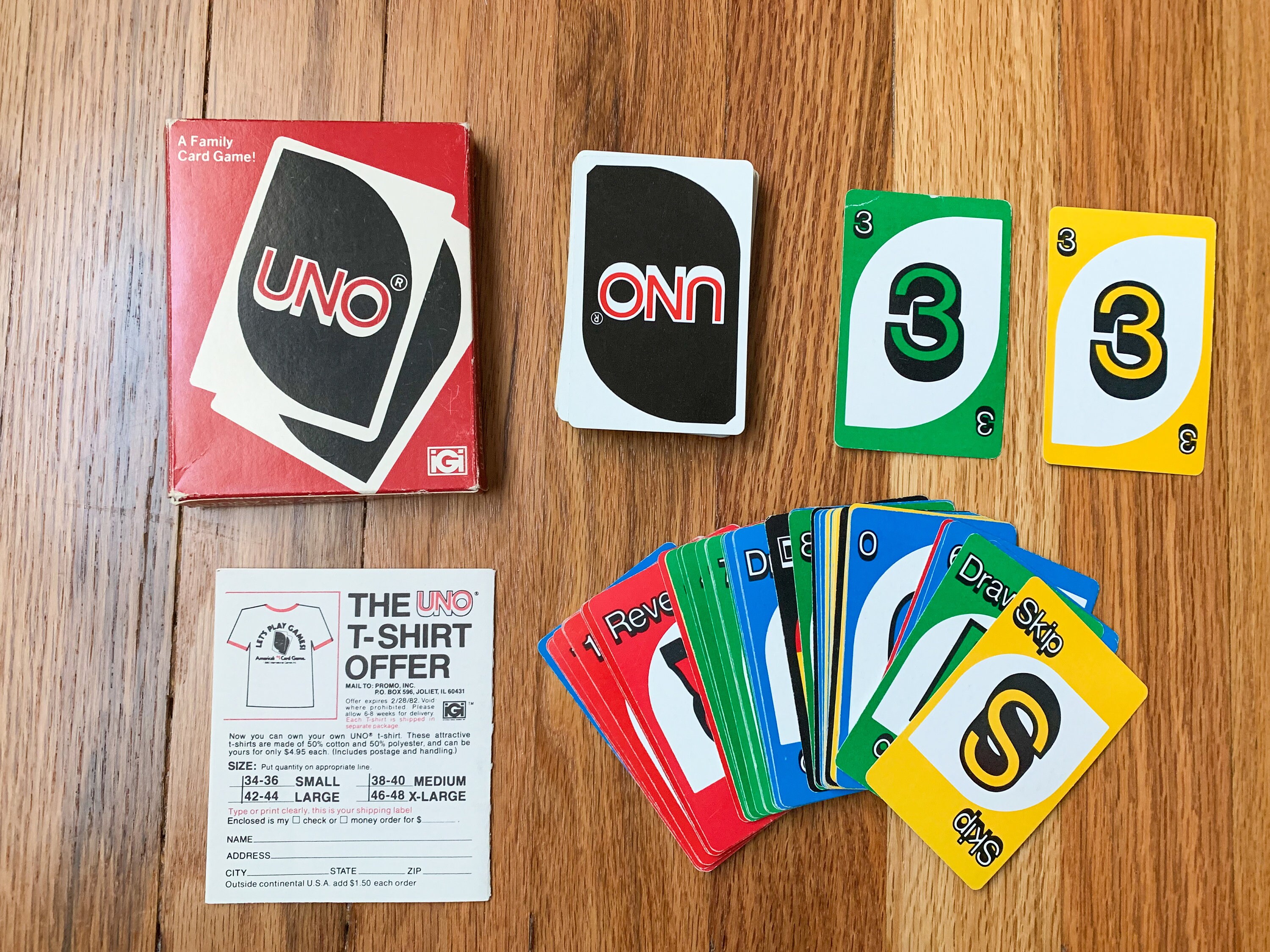 1979 UNO Card Game Complete in Original Plastic Box 