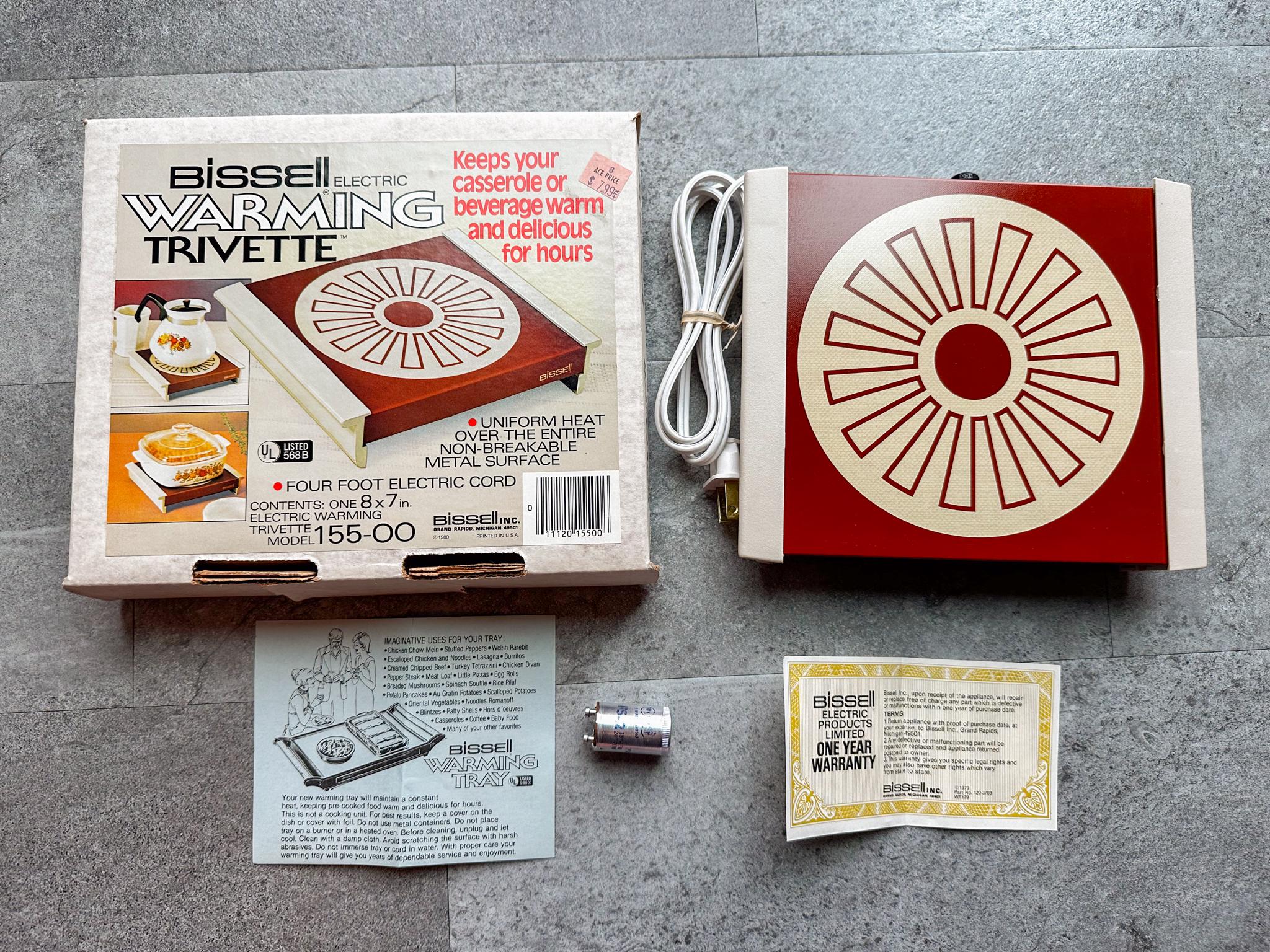 Vintage NIB 1980 Bissell Electric Warming Trivette Model 155-00 - Etsy