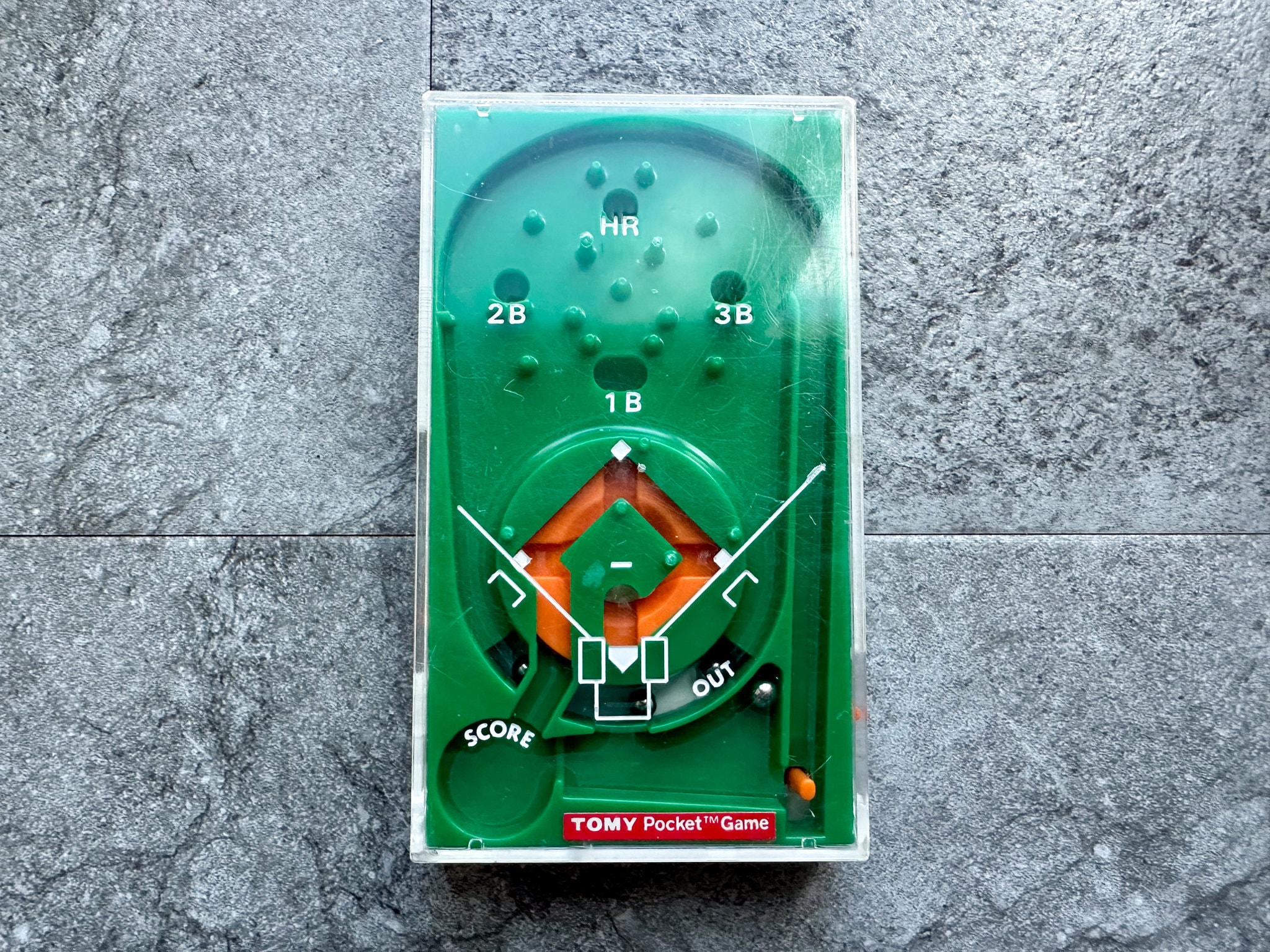 Vintage 1975 Tomy Pocket Baseball Game: Miniature Travel Toy