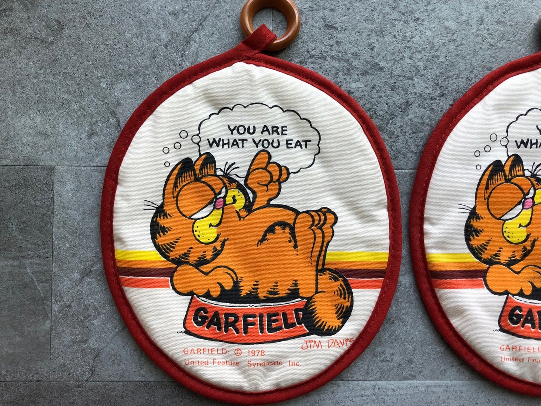 Vintage Garfield Oven Mitts Pot Holders decorative Purposes - Etsy
