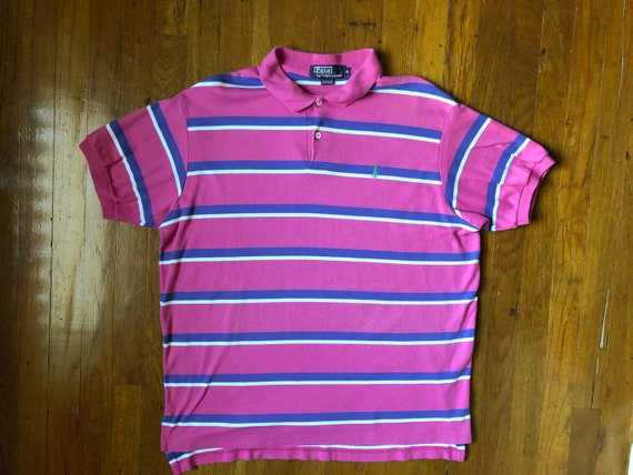 pink and blue ralph lauren polo