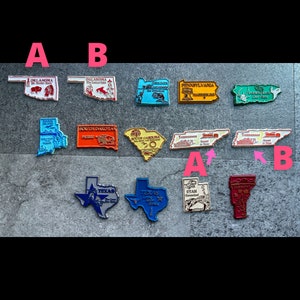 Vintage State Magnets You Choose Your State Collectibles Souvenir Vacation Gift image 8