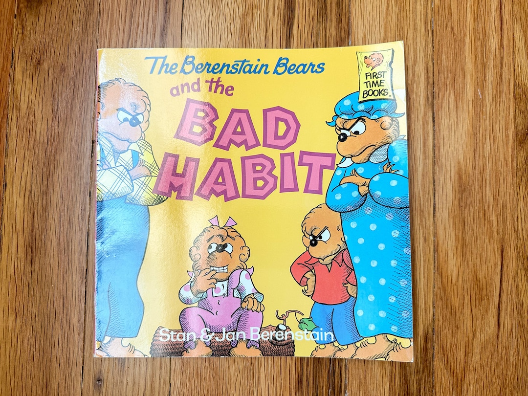Vintage 1986 the Berenstain Bears and the Bad Habit Children's ...