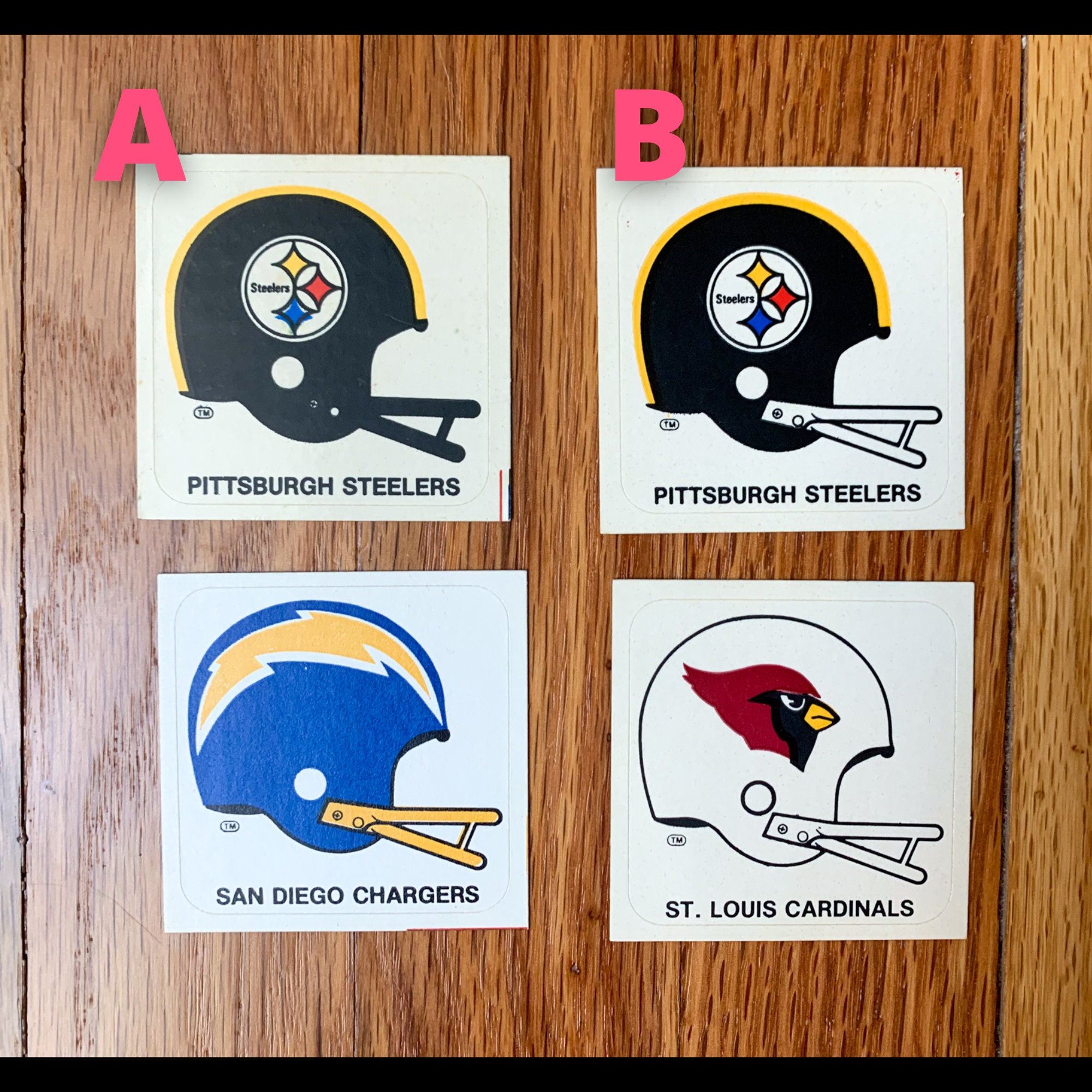 Nfl Hat Sticker 1978 Nfl Football Stickers