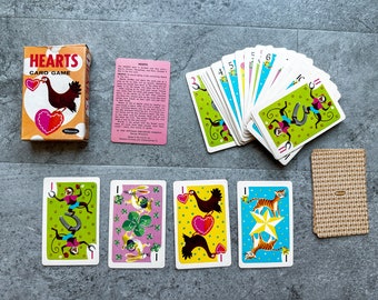 Vintage 1963 Western Publishing Whitman Hearts Card Game COMPLETE