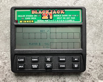 Radica Pocket Blackjack 21 Electronic Handheld Game Model 1350 for sale online 